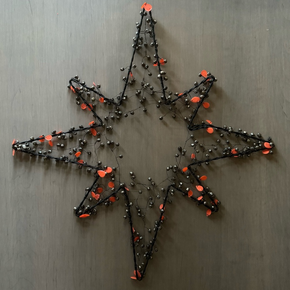 Free People Metal Star Wreath Wall Decoration